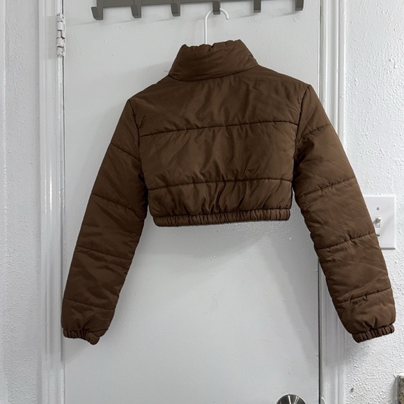 SHEIN Zip Up Crop Padded Padded Coat For Winter Clothes Wear size XS - Picture 11 of 13